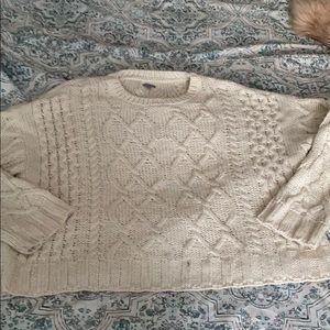 Cream heavy sweater